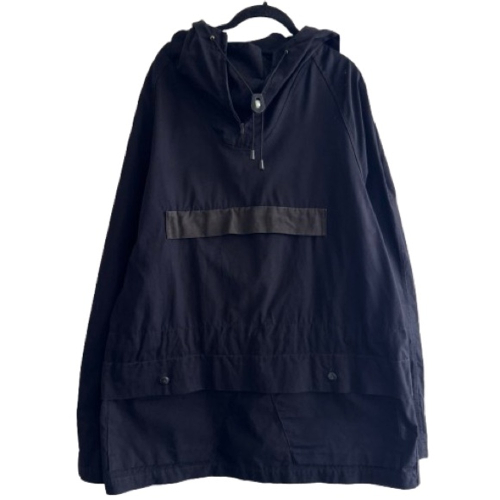 Vintage Vinson Black Tactical Anorak Hooded Jacket Pullover Lightweight Parka